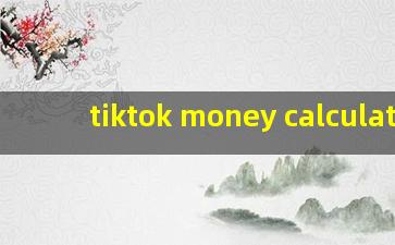 tiktok money calculate